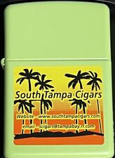 ZIPPO 2006 SOUTH TAMPA CIGARS GREEN MATTE LIGHTER SEALED IN BOX 463F picture