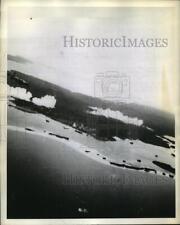 1943 Press Photo WWII reconnaissance photo of Kolombangara & New Georgia Island picture