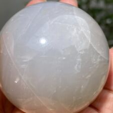 285g Rare Gorgeous Newfound Light Blue Rose Quartz Crystal Natural Sphere Ball picture