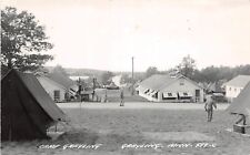 D20/ Grayling Michigan Mi Real Photo RPPC Postcard c40s Camp Grayling Military picture
