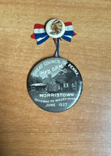 Improved Order of Red Men Norristown, Pa 1927 Gateway to Valley Forge Pin Mirror picture