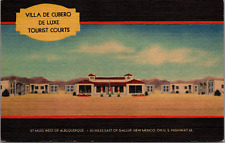 Route 66 Villa De Cubero De Luxe Tourist Courts New Mexico Gas Station Pumps picture