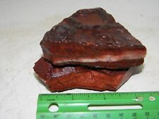 13 ounce  RED Tiger Eye  Two slabs    Rough #24 picture