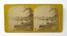 Babson's Bridge Mount Desert Island Maine Meadow Brook Stereoview c1870s RARE picture