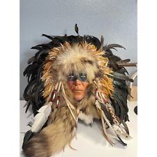 American Indian style Full Size Face Mask / Wall Hanging.  picture