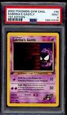 PSA 9 Sabrina's Gastly 2000 Pokemon Card 96/132 1st Edition Gym Challenge picture