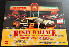 Rusty Wallace Pontiac and Toyota Dealerships - NASCAR Hero Card Handout picture