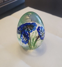 Franklin Mint Treasury of Eggs Cane Flower Glass Style picture