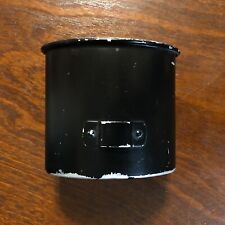 WW2 German Army Style M31 Black Aluminum Canteen Cup REPRODUCTION AGED picture