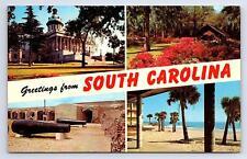 Postcard Greetings From South Carolina Banner Large Letter picture