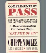 Vintage 1991 Chippendales Playing Card Male Strippers picture