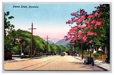 View On Emma Street, Honolulu Hawaii HI Postcard picture