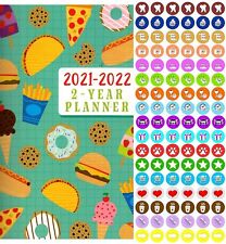 2021-2022 2 Year Pocket Planner/Calendar/Organizer - with 100 Stickers - v1  picture