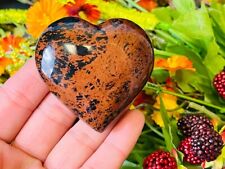 Mahogany Obsidian Heart Stones | Mahogany Obsidian Healing Crystal | Reiki picture