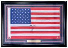 Robert O'Neill Signed Framed American Flag Never Quit Inscribed PSA ITP picture