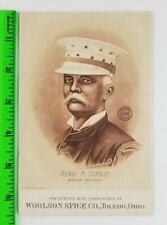 Vintage 1880's African Explorer Henry Stanley Spice Co. Toledo Ohio Trade Card picture