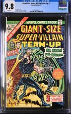 1975 Marvel Giant-Size Super-Villian Team-Up #1 CGC 9.8 White Pages Tough Grade picture