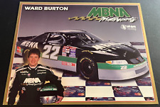 1997 Ward Burton #22 MBNA Pontiac Grand Prix - NASCAR Hero Card Handout picture