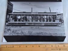 1916 Waterbury CT Connecticut OPEN-AIR TROLLEY Photo Reprint picture
