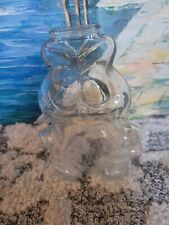 Vintage Rare Garfield Clear Glass Piggy Bank 1978 Never Used picture