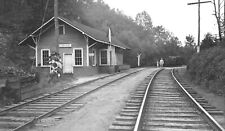 Black and White Photo Railroad Depot Station   8x10 Reprint A-9 picture