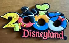 VTG Disneyland Fridge Magnet Millennium 2000 Souvenir Mickey Goofy Donald Hats picture