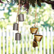 Rustic Gold Cow Bells for Christmas Decorations Vintage Handmade Hanging Bells picture