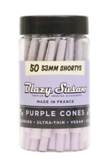 Blazy Susan Shorty 53mm Purple Cone Rolling Paper 50 Cones Pre Rolled Short picture