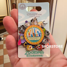 Disney pin authentic 2024 Zootopia nick judy flash shanghai disneyland exclusive picture