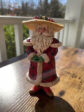 Vintage Folk Art Christmas Santa Claus Country Man Figurine 1994 WIM picture