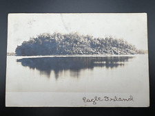 1906 RPPC EAGLE ISLAND SODUS BAY NEW YORK LAKE ONTARIO REAL PHOTO POSTCARD J759 picture