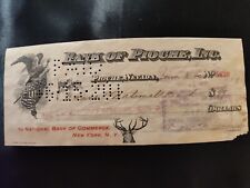 antique bank checks Bank Of Pioche, Inc. Poiche Navada 1920 picture