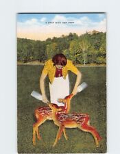 Postcard A Dear with Her Deer picture