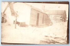 Independence Iowa IA Postcard RPPC Photo Log Cabin House 1922 Vintage Posted picture