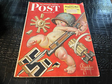 JANUARY 2  1943 SATURDAY EVENING POST - magazine - WWII ERA - LEYENDECKER picture