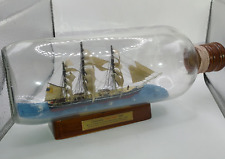 Vintage Ship In A Bottle Clippership Cutty Sark 1869 Nautical Authentic Models picture