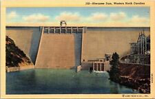 Hiwassee Dam Western North Carolina NC Linen Postcard UNP VTG Unused Vintage picture