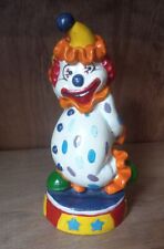 Vintage Happy Clown Piggy Bank, Coin Bank Made In Taiwan, Bright Colors picture