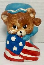 Giftco Famous American Bears Bell Ornament Betsy Ross Vintage picture