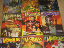 FAMOUS MONSTERS  LOT OF 9  -  Classic monsters   AUCTION  Unread mags picture