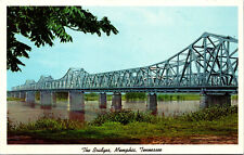 Vtg 1960s The Bridges Mississippi River Memphis Tennessee TN Postcard picture