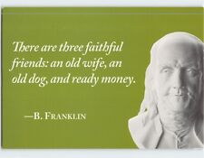 Postcard Bust of Benjamin Franklin Philadelphia Museum of Art Pennsylvania USA picture
