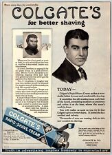 1925 Colgate's Rapid-Shave Cream Makes Shaving So Easy Vintage Print Ad picture