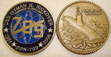 NAVY USS HYMAN G. RICKOVER SSN-709 SUBMARINE ATTACK SILENT DEEP CHALLENGE COIN picture