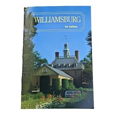 Williamsburg Virginia color photo souvenir book 1991 Vintage picture
