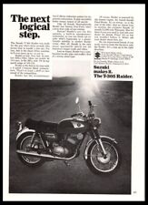 1968 Suzuki T305 Raider Motorcycle print ad /mini poster Original Vintage 1960s picture