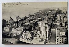 Seattle WA Washington from Smith Bld Second Ave Showing Waterfront Postcard L2 picture