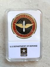 U.S. United States Army Aviation Challenge Coin With Case picture
