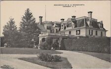 Residence of W. A. Wadsworth Geneseo New York Postcard picture