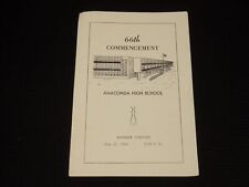 1958 MAY 27 ANACONDA HIGH SCHOOL COMMENCEMENT PROGRAM - WASHOE THEATER - K 637 picture